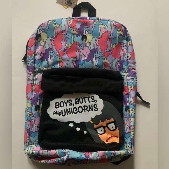 NEW Bob’s Burgers Tina Backpack/Tina Belcher Unicorn Backpack - Picture 2 of 8
